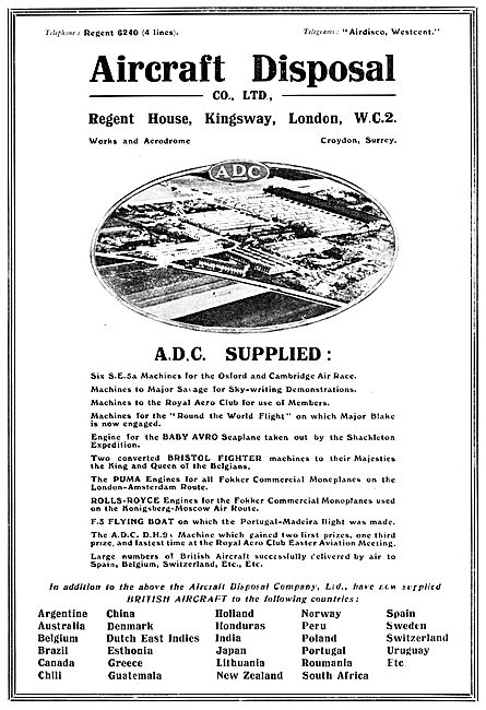 ADC Aircraft Disposal Company - Airdisco -                       