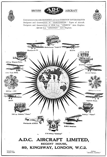 ADC Aircraft - Designers & Constructors Of Martinsyde Aircraft   