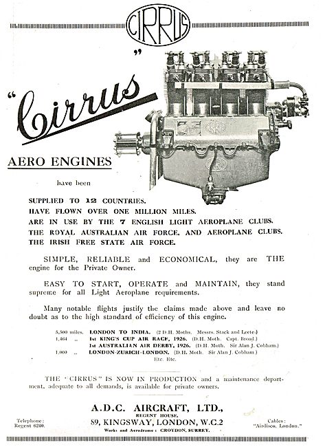 ADC Aircraft Cirrus Aero Engines                                 