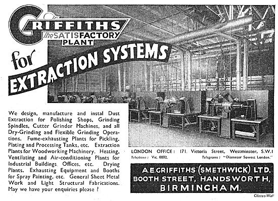 A.E.Griffiths. Factory Ventilation Equipment & Sheet Metalwork   