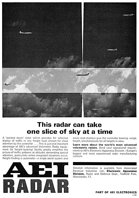 AEI. Associated Electrical Industries. Volumetric ATC Radar      