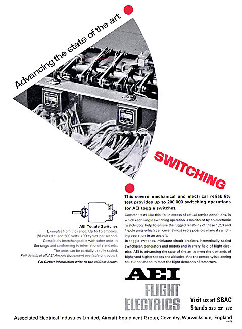 AEI. Associated Electrical Industries. Aircraft Electrics        