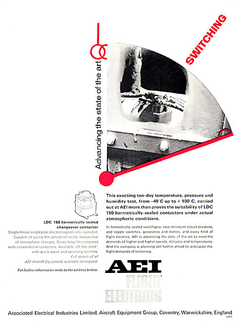 AEI. Associated Electrical Industries. Aircraft Electrics        