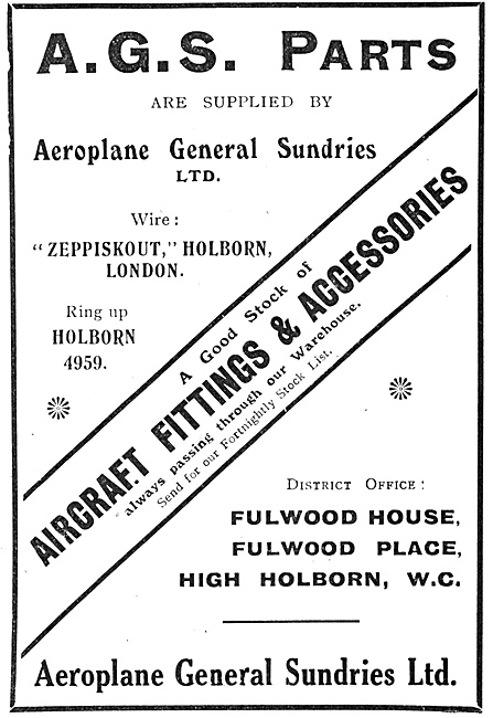 Aeroplane General Sundries. AGS Parts                            
