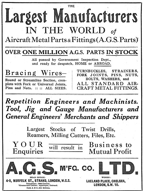 A.G.S. Mfg.- Manufacturers & Stockists Of AGS Parts & Fittings   