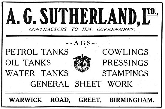 A.G.Sutherland Ltd - Aeronautical Parts & Sheet Metal Work       