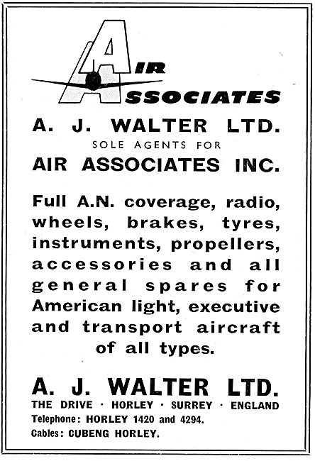 A.J.Walter - Air Associates Inc. Aircraft Spares & Accessories   