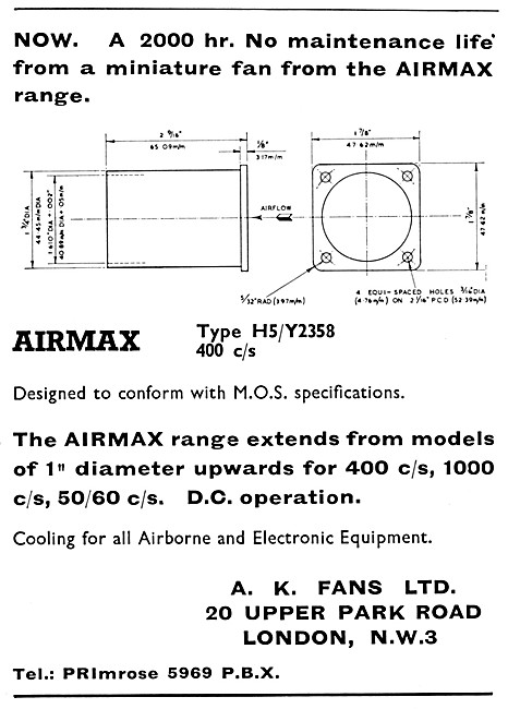 A.K.Fans. Electronics Cooling Fans - AIRMAX Fans                 