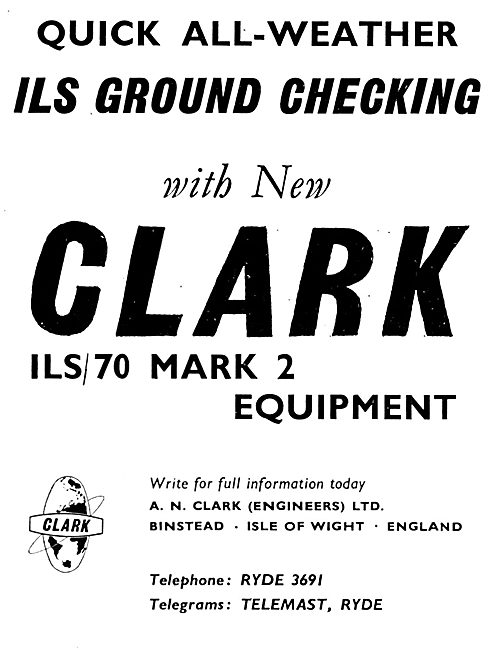 A.N.Clark. Ryde, IOW. ILS/70 Mark 2 Checking Equipment           