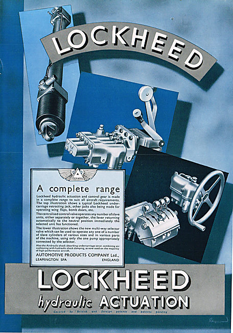 Lockheed Hydraulic Components For Aircraft                       