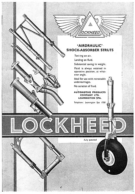 Lockheed Hydraulic Equipment For Aircraft                        