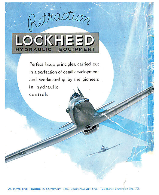 Lockheed Hydraulic Components For Aircraft                       