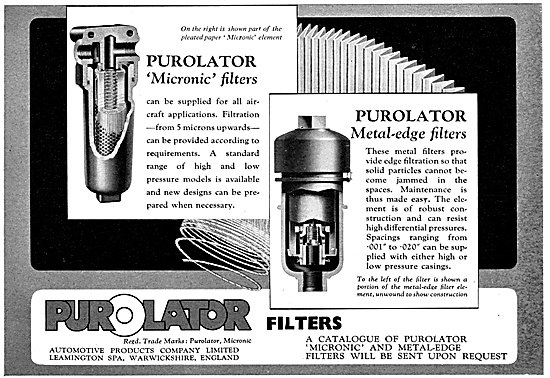 Automotive Products- Lockheed Hydraulics - Purolator Filters     