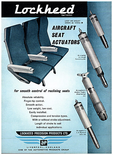 Automotive Products- Lockheed Aircraft Seat Actuators            