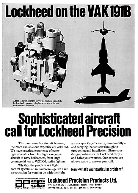 Automotive Products: Lockheed Aircraft Precision Products        