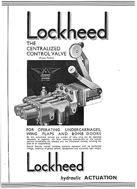 Lockheed Hydraulic Control Valves                                
