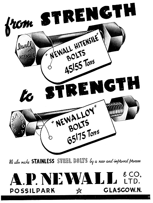 A.P.Newall AGS Parts - High Tensile Nuts & Bolts                 