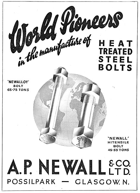 A.P.Newall AGS Parts - Heat Treated Steel Bolts - Newalloy Bolts 
