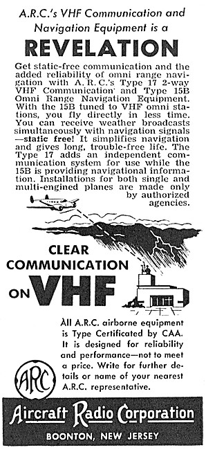 ARC VHF Nav/Comm. ARC Type 17 Omni                               