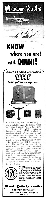 ARC Aircraft Radio Corporation. ARC Type 15D VHF Navigation      