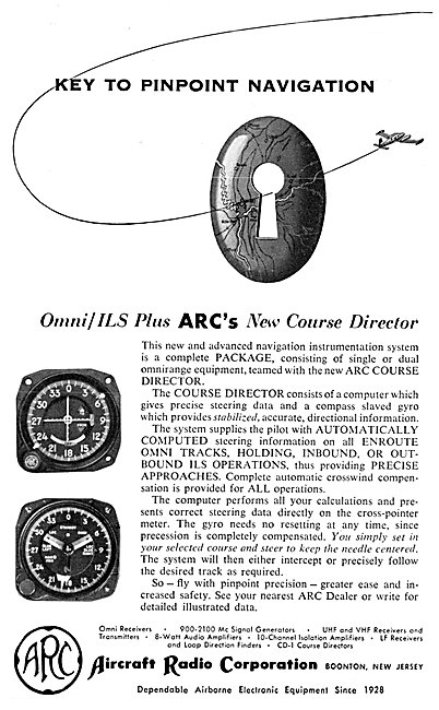 ARC Aircraft Radio Corporation - ARC Course Director 1956        