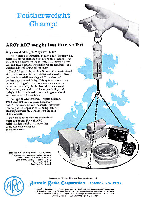 ARC Aircraft Radio Corporation - ARC Type 21 ADF                 