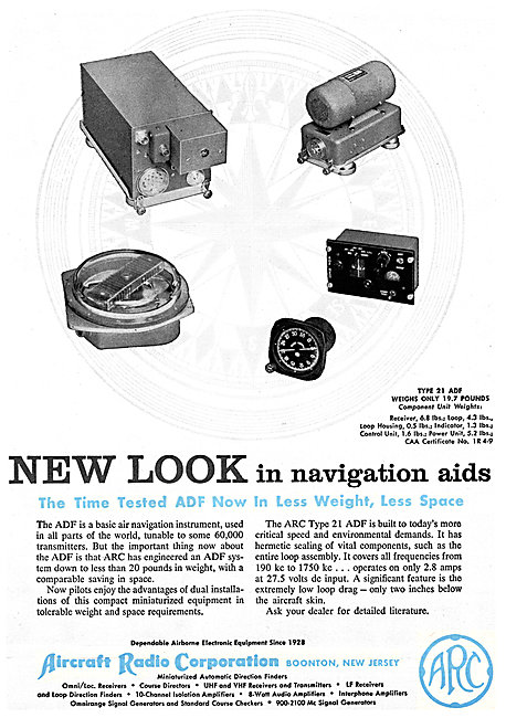 ARC Aircraft Radio Corporation - ARC TYpe 21 ADF                 