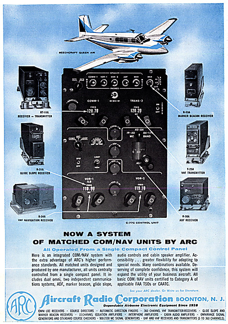 ARC Aircraft Radio Corporation. ARC Avionics - ARC Nav/Com       