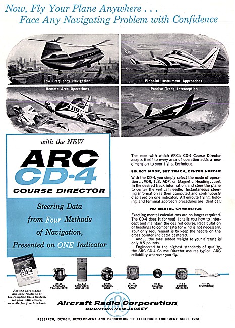 ARC Aircraft Radio Corporation. ARC CD-4 Course Director         