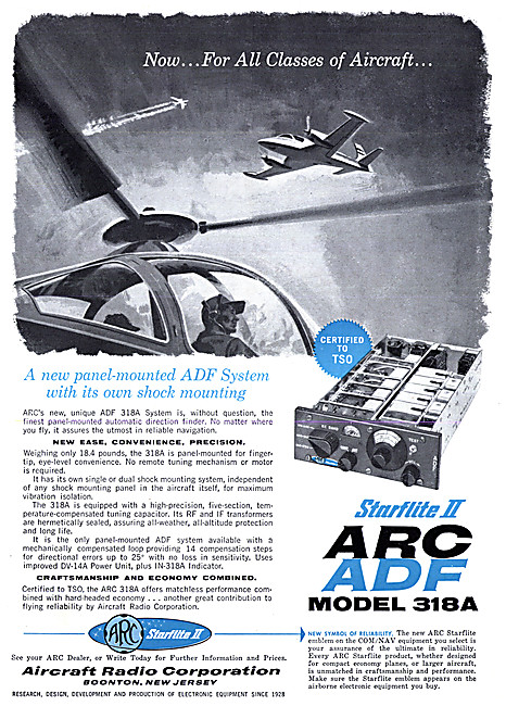 ARC Aircraft Radio Corporation. ARC Starflite II 318A  ADF       