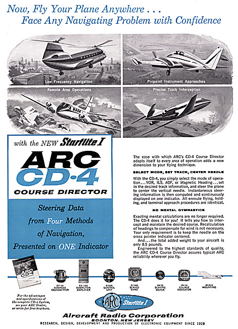  Aircraft Radio Corporation. ARC Starflite 1 CD-4 Course Director