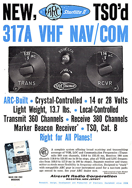 ARC Aircraft Radio Corporation - ARC 317A VHF Nav/Com            