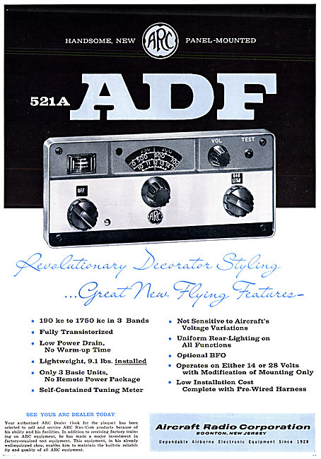 ARC 521A  ADF - Aircraft Radio Corporation                       