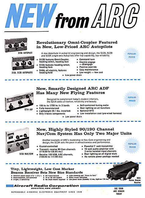 ARC 510A Autopilot  Aircraft Radio Corporation 1963              