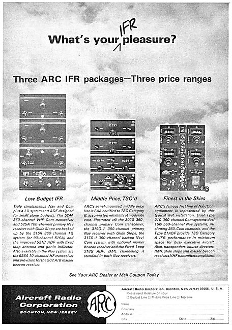 ARC Aircraft Radio Corporation - Avionics                        