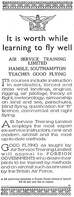 AST - Air Service Training Hamble Teaches Good Flying            