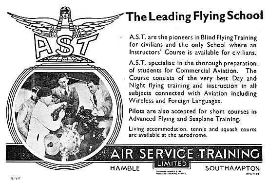 AST Air Service Training Flying & Aircraft Engineering Courses   