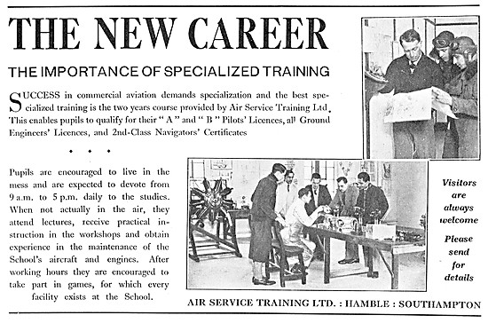 Air Service Training Hamble 1932                                 