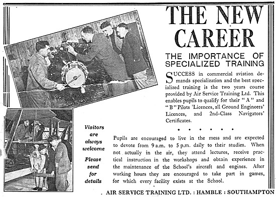 Air Service Training Hamble 1932                                 