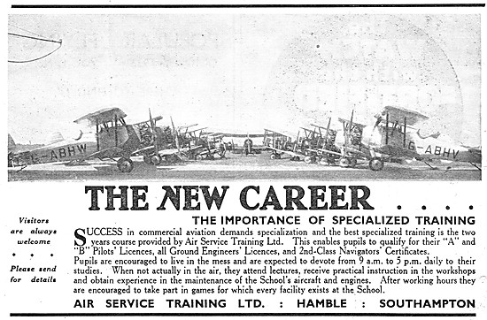 Air Service Training Hamble 1932                                 