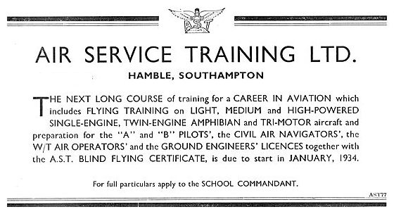 Air Service Training Careers In Aviation Hamble                  