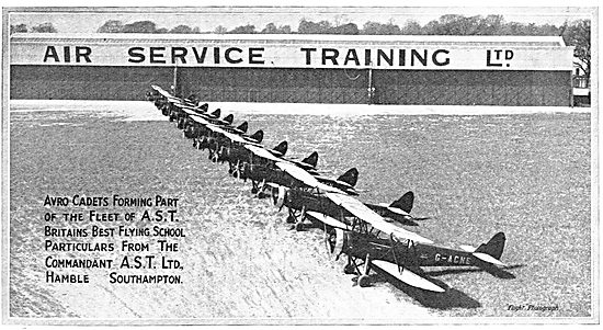 Air Service Training - AST: Avro Cadets Hamble                   