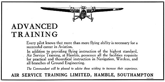 AST Air Service Training Hamble 1934                             