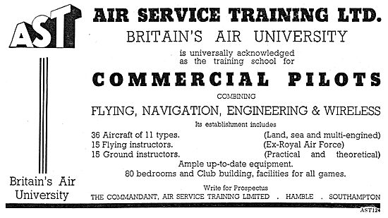 Air Service Training. Hamble: AST Britains Air University        
