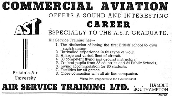 Air Service Training. Hamble: AST Flying As A Career             