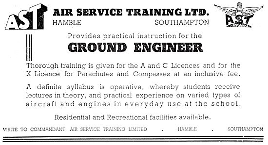 Air Service Training. Hamble - Ground Engineer Courses           