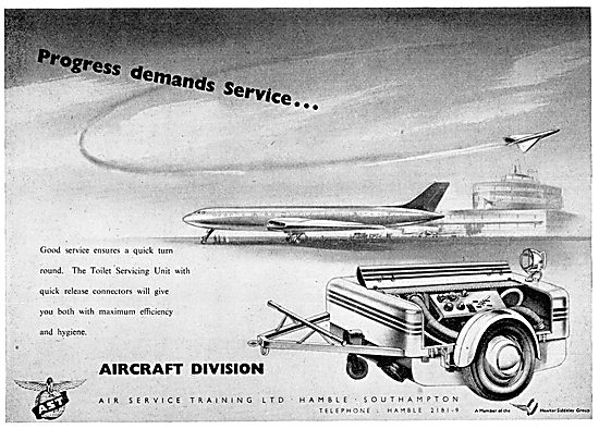 Air Service Training : AST: Toilet Servicing Trolley             