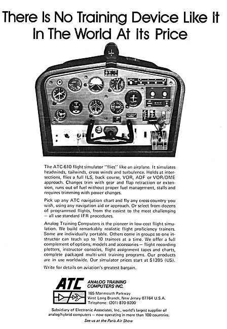 ATC Analog Training Computers - ATC-610 Flight Simulator         