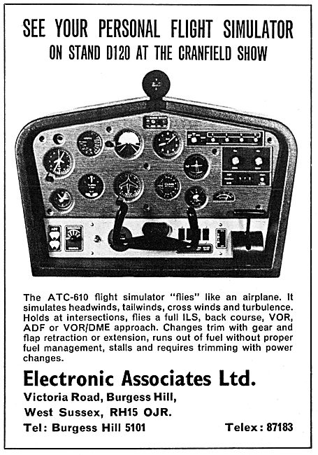 ATC Analog Training Computers - ATC-610 Flight Simulator         