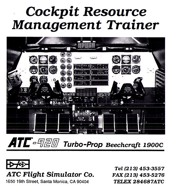 ATC Flight Simulator  CRM Trainer 1990 - ATC-920 Beech 1900C     